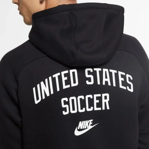 Men's Nike Black US Soccer Fleece Pullover Hoodie Large - Picture 7 of 7